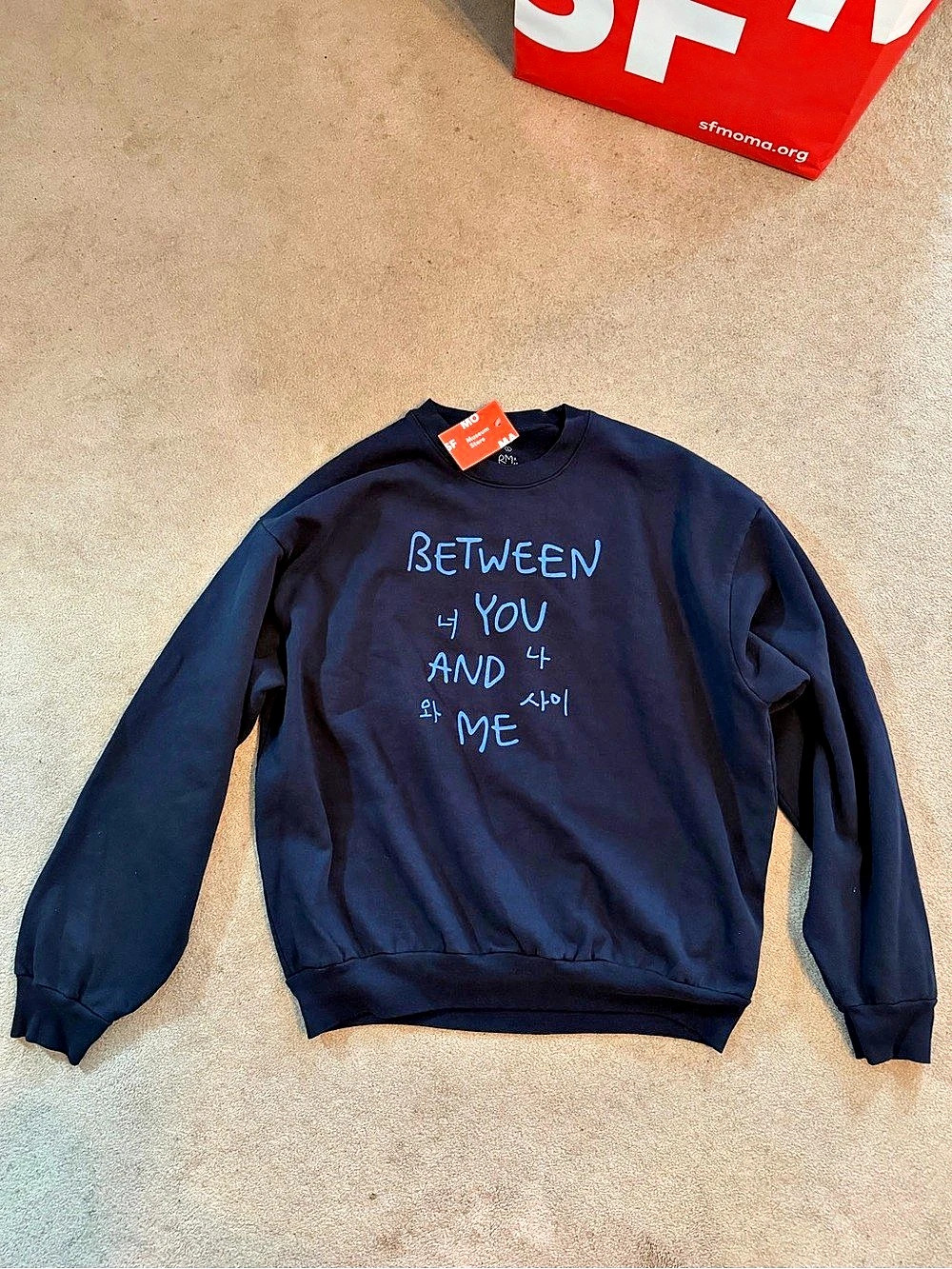 RM x SFMoMA Collab Sweatshirt Size Large NWT